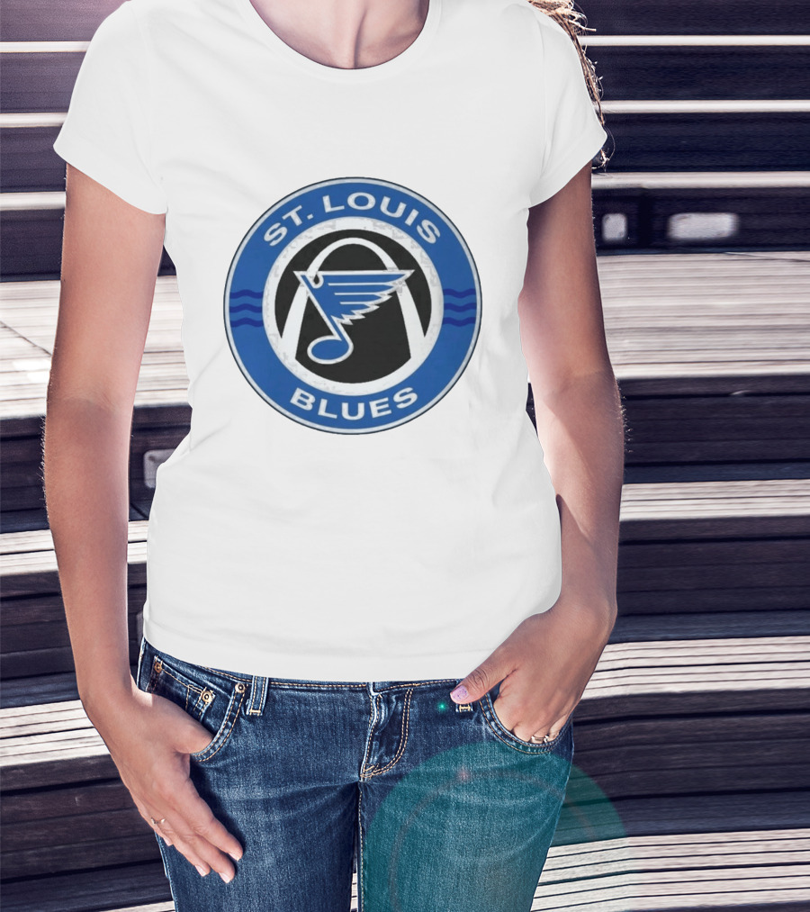 St. Louis Blues NHL Hockey Arch And Note T-Shirt
