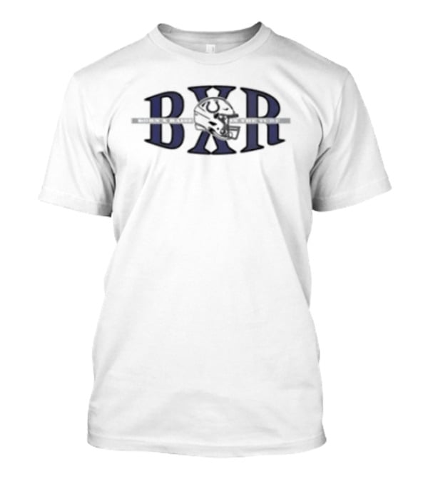 Indianapolis Colts Born X Raised BXR Block Letter Football Team T-Shirt