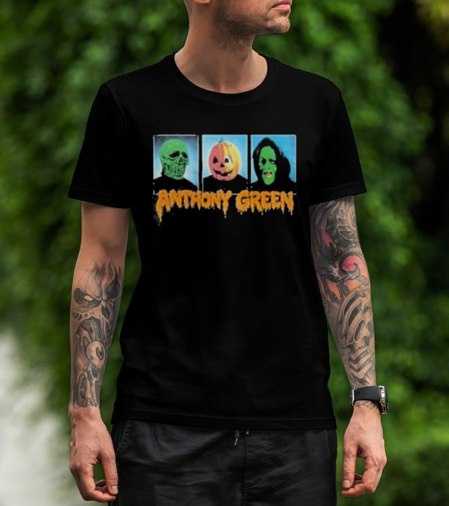 Anthony Green Forever Halloween Pumpkin Head Album T-Shirt