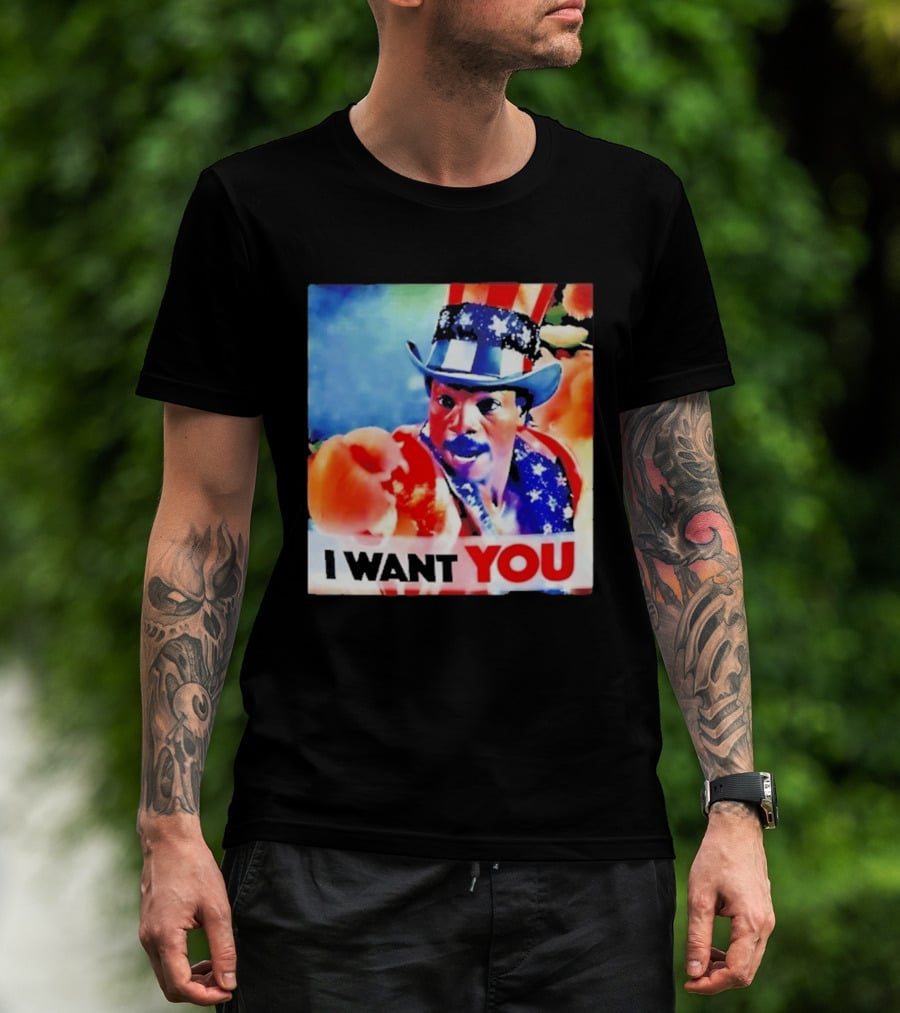 Apollo Creed I Want You Uncle Sam Rocky Meme T-Shirt