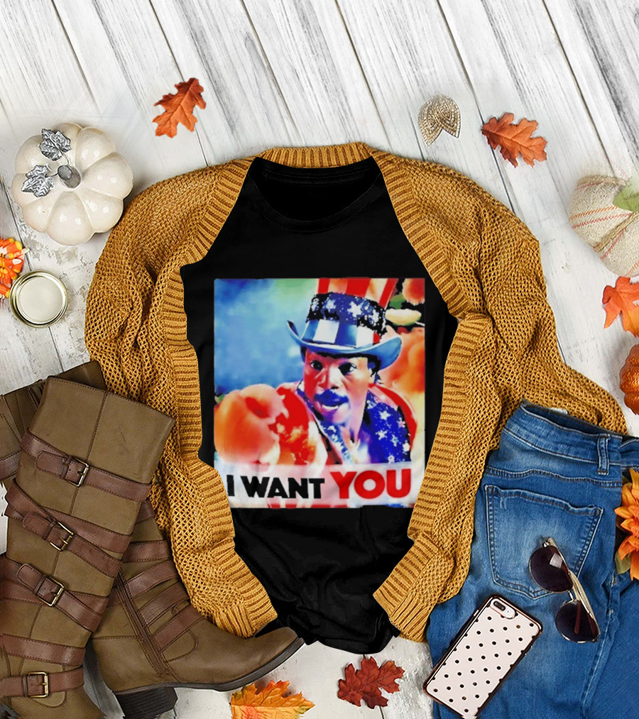 Apollo Creed I Want You Uncle Sam Rocky Meme T-Shirt