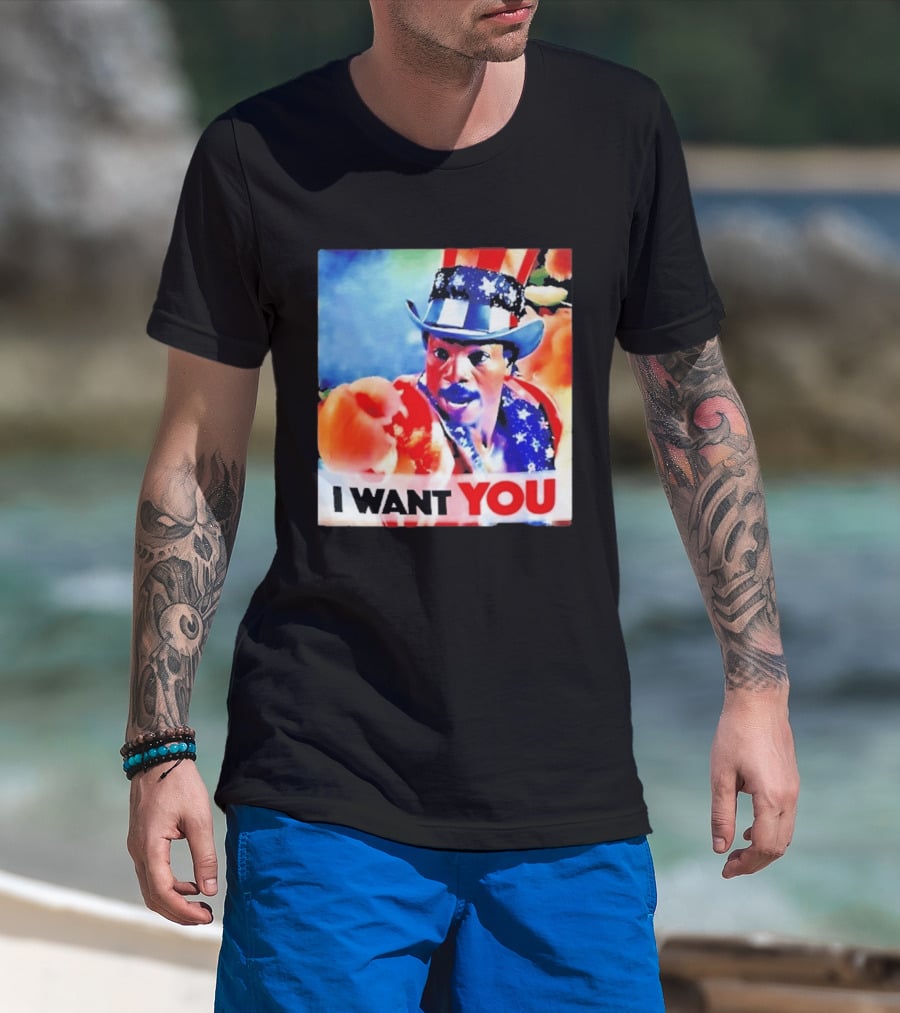 Apollo Creed I Want You Uncle Sam Rocky Meme T-Shirt