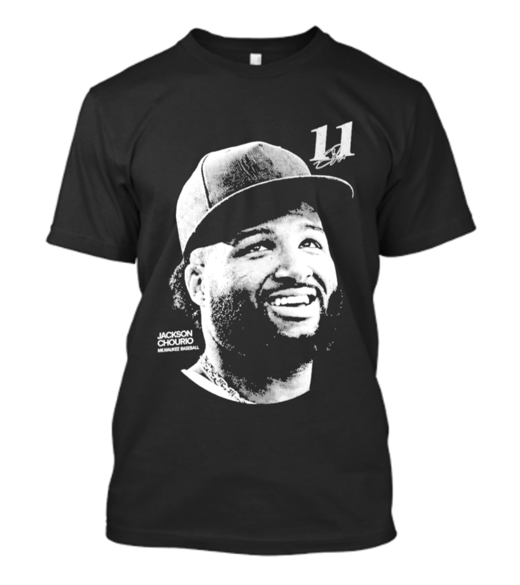 Jackson Chourio Milwaukee Brewers 11 Baseball Player Hat T-Shirt