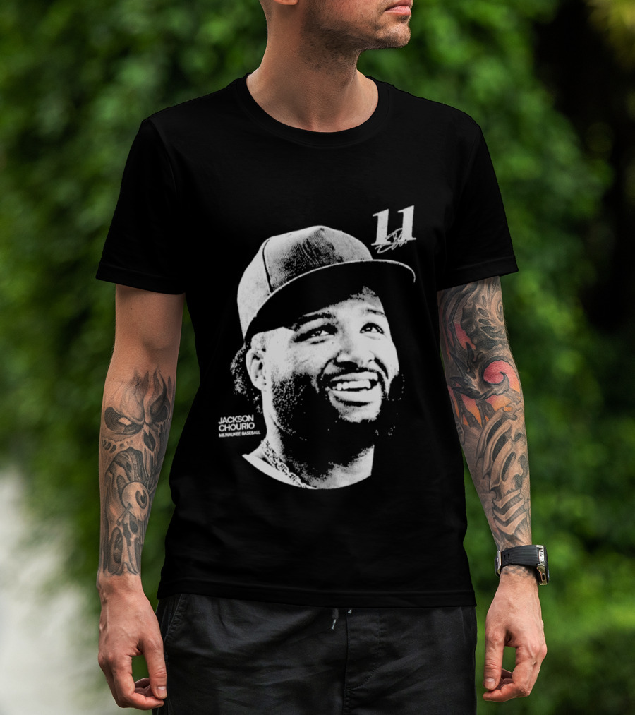 Jackson Chourio Milwaukee Brewers 11 Baseball Player Hat T-Shirt