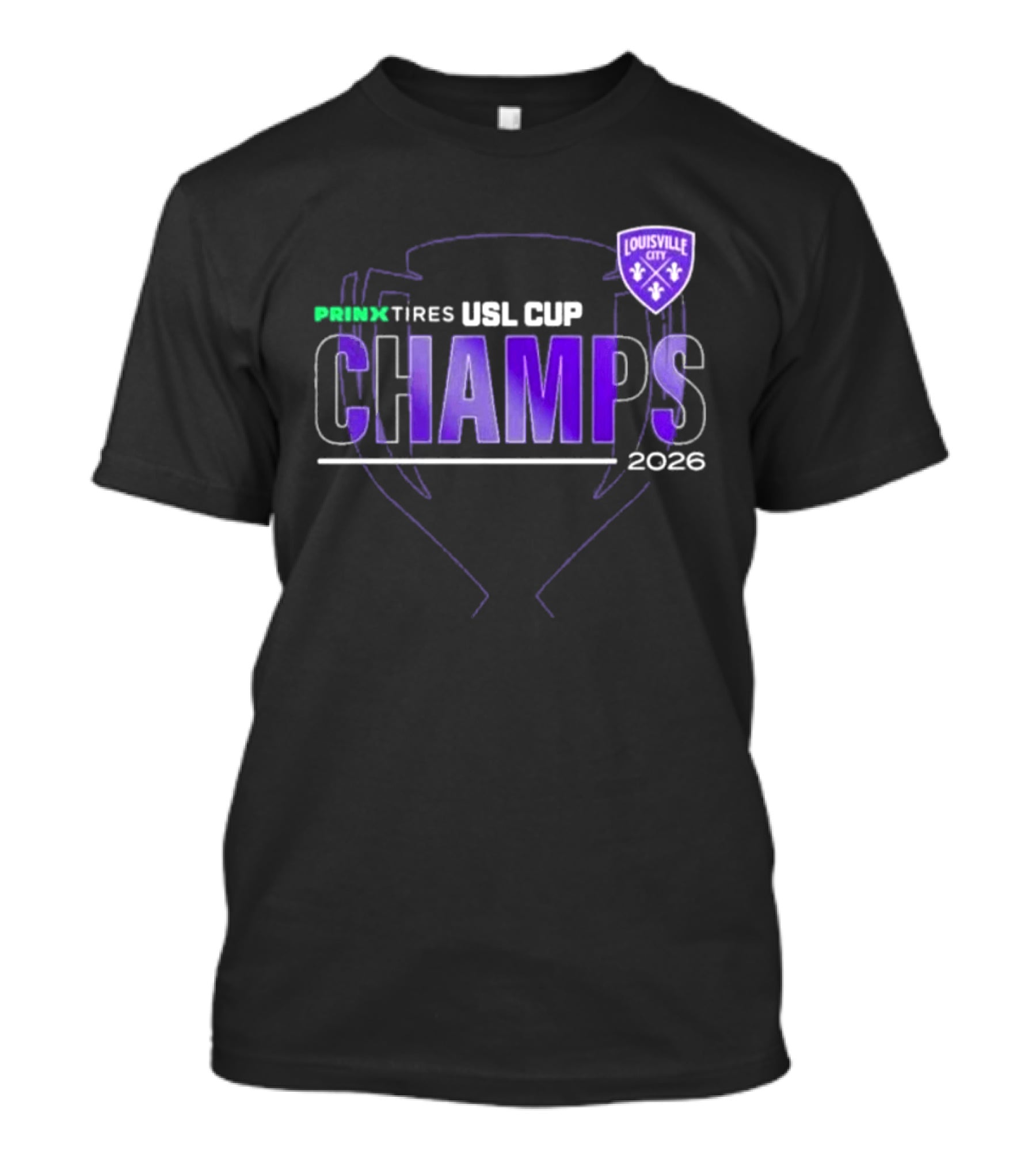 Louisville City FC Prinx Tires USL Cup Champions 2026 T-Shirt
