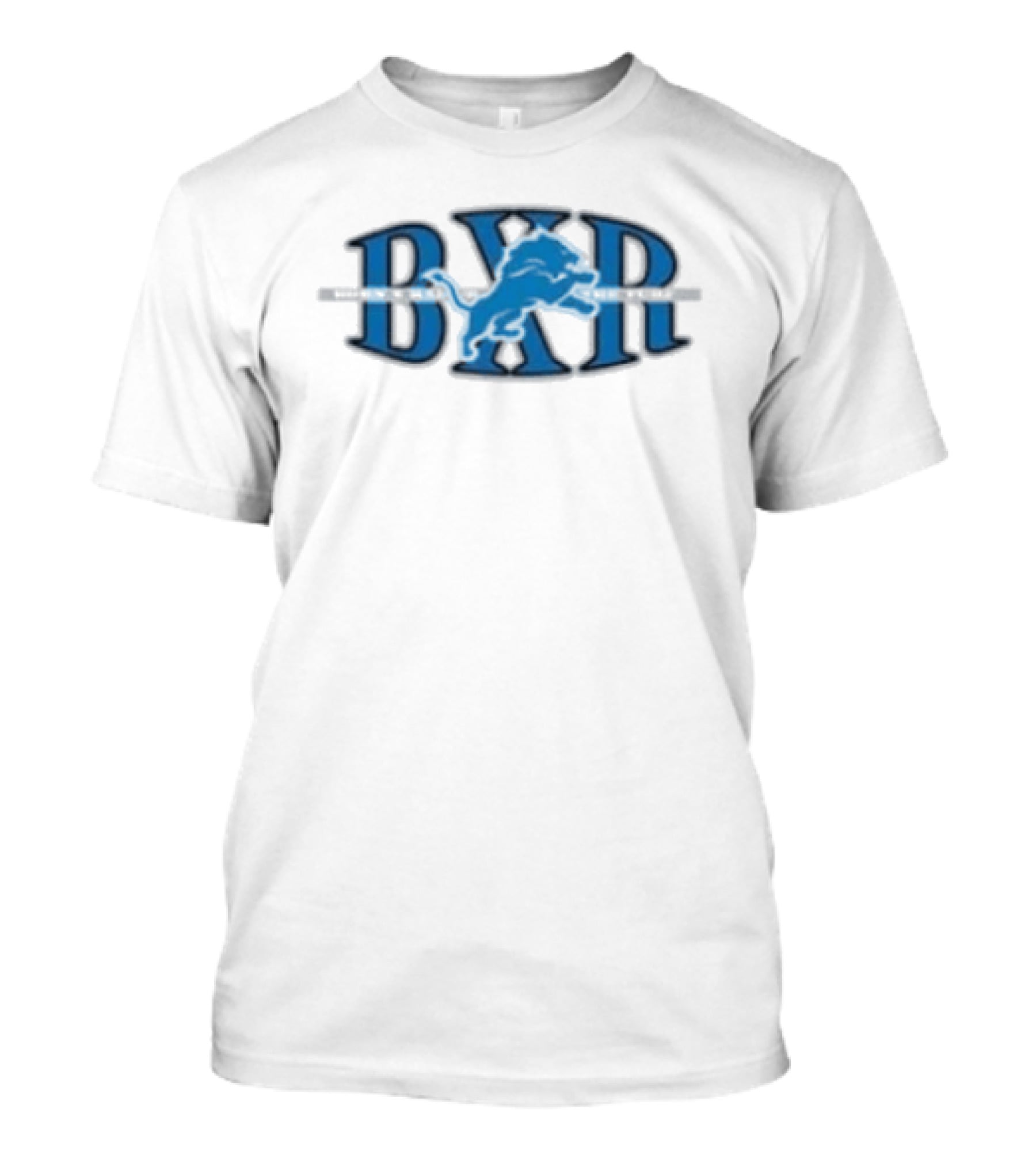 Detroit Lions BXR Born X Raised Block Letter T-Shirt
