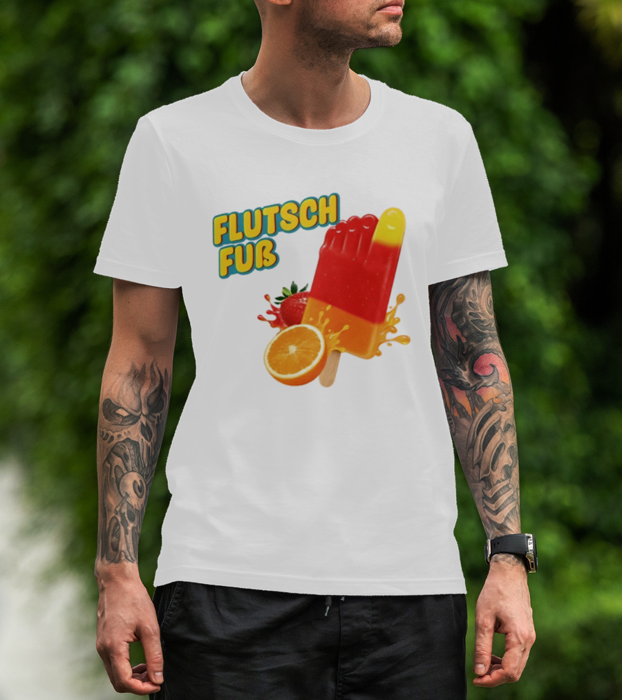 Flutsch Fub Popsicle Orange Strawberry Splash T-Shirt