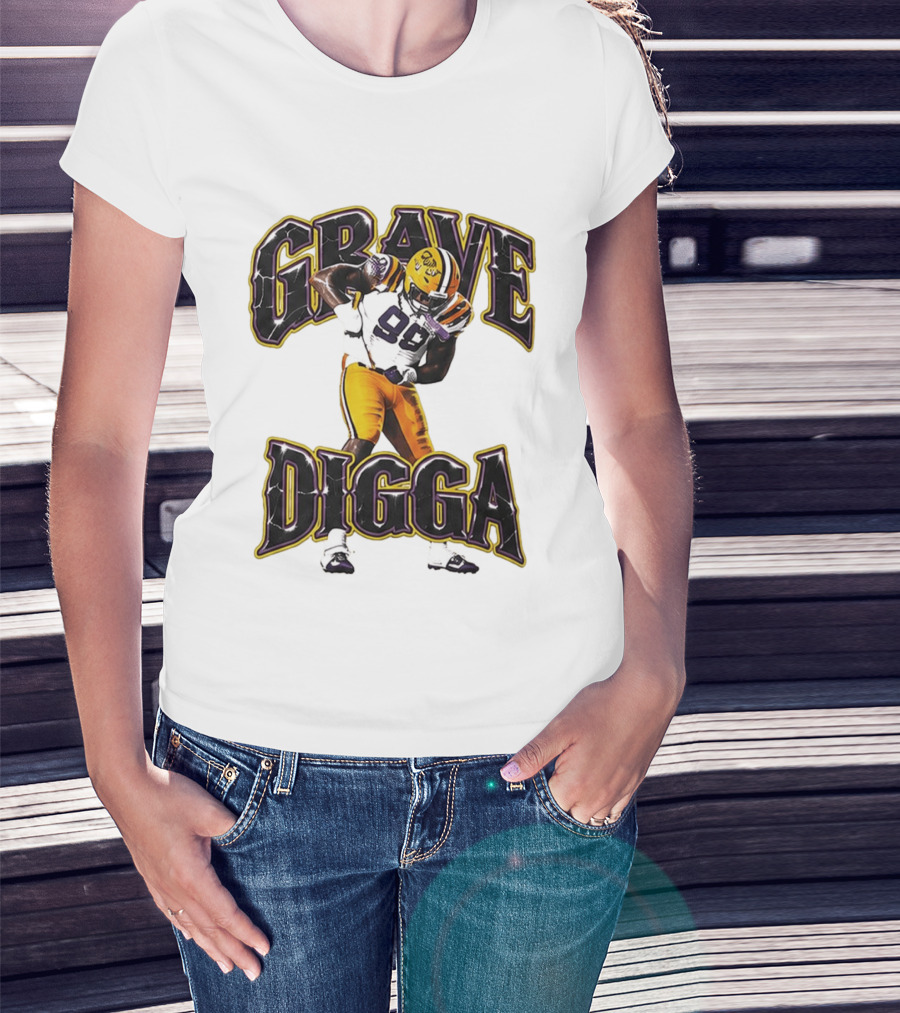 Grave Digga Deuce 90 Gotta Go To Work Football Player T-Shirt
