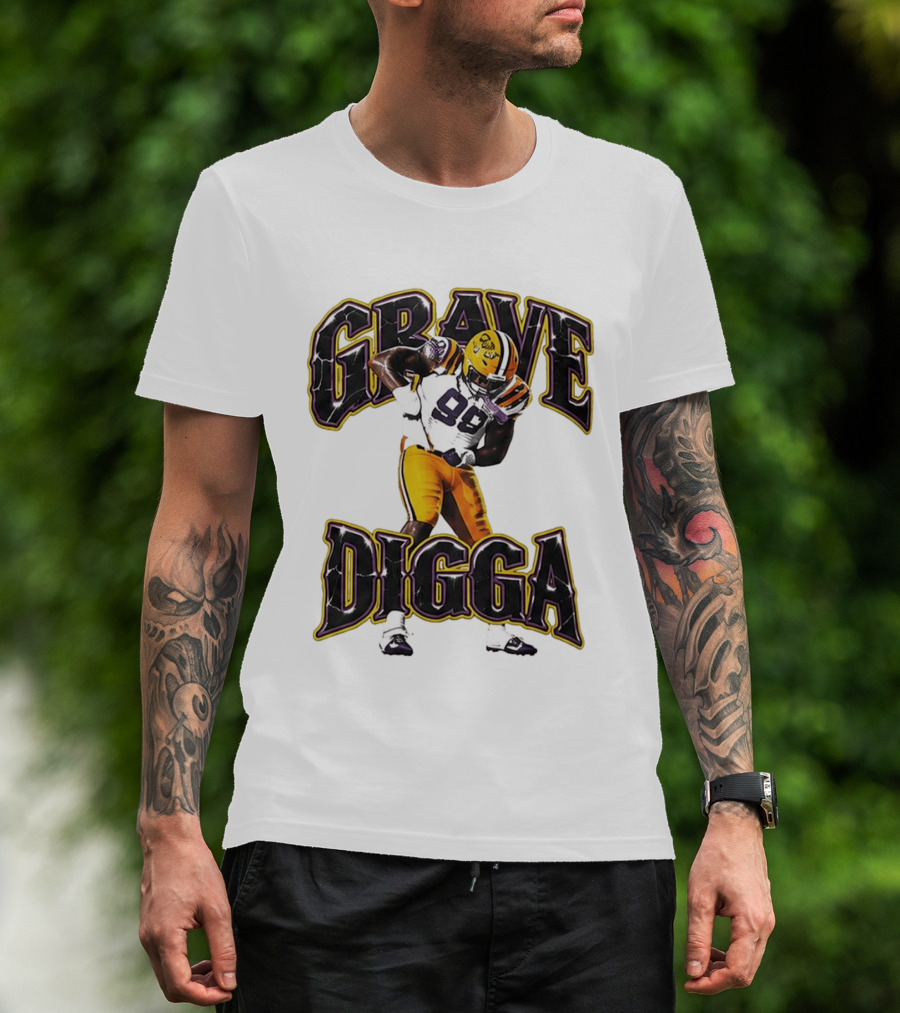 Grave Digga Deuce 90 Gotta Go To Work Football Player T-Shirt