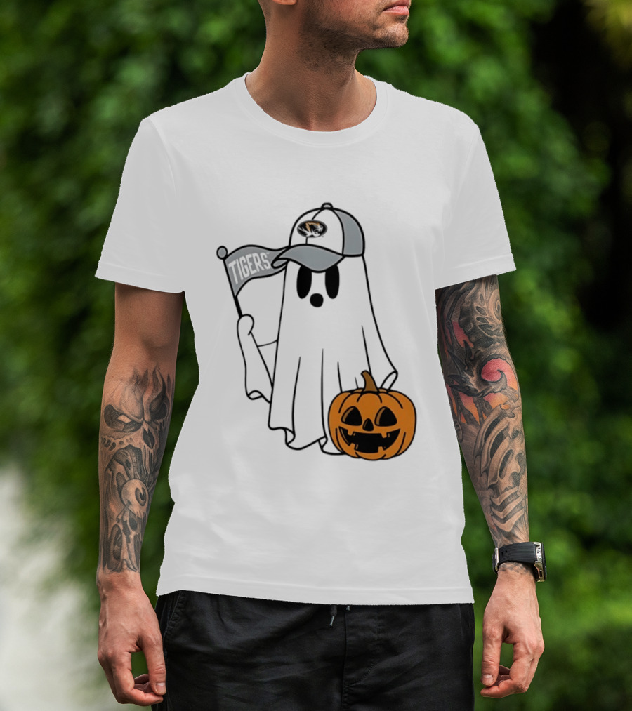 Missouri Tigers Halloween Ghost Pumpkin 2026 T-Shirt