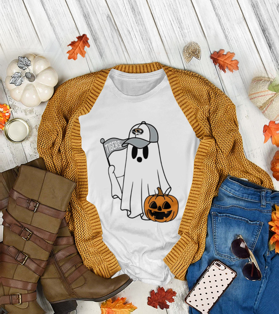 Missouri Tigers Halloween Ghost Pumpkin 2026 T-Shirt