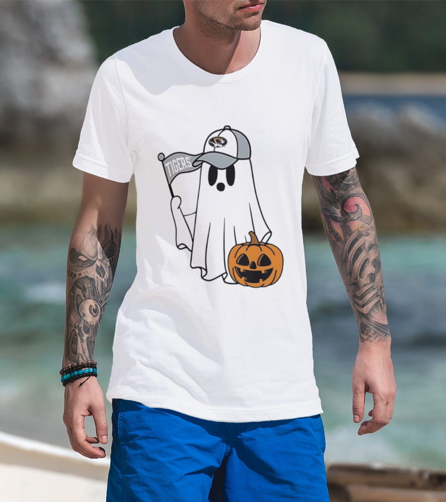 Missouri Tigers Halloween Ghost Pumpkin 2026 T-Shirt