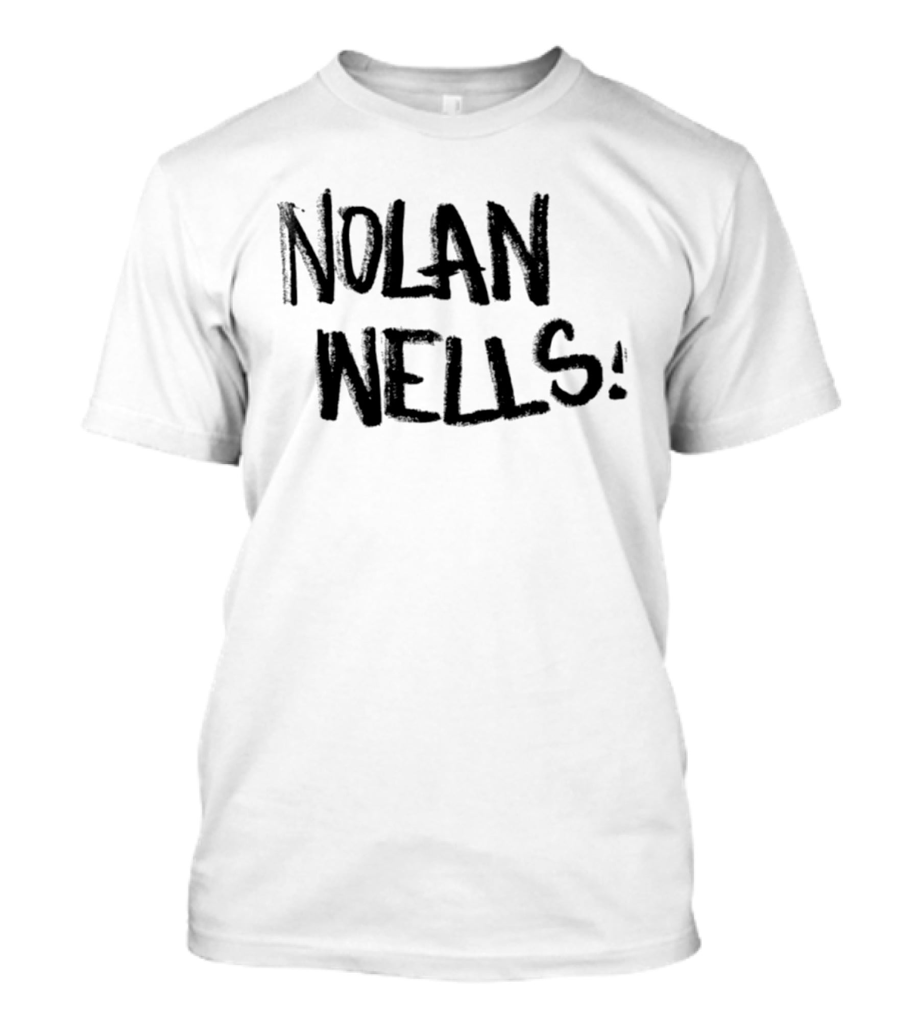 Nolan Wells Handwritten Bold Black T-Shirt