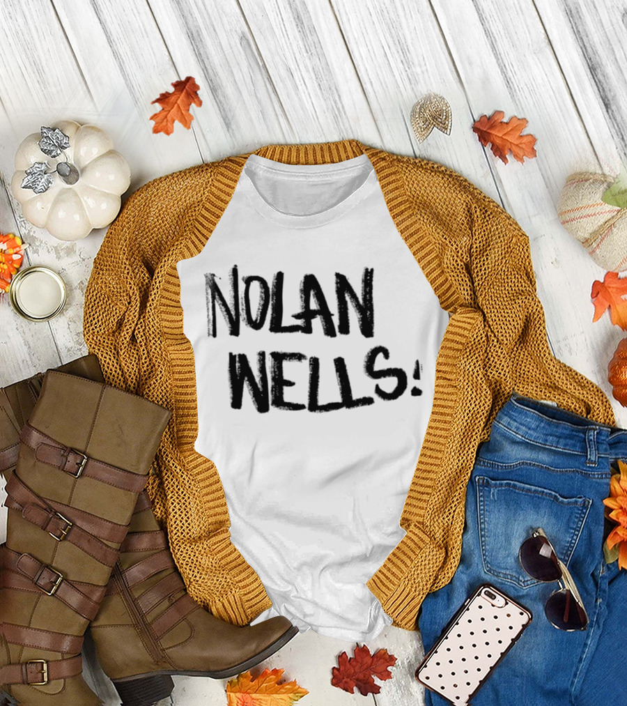 Nolan Wells Handwritten Bold Black T-Shirt