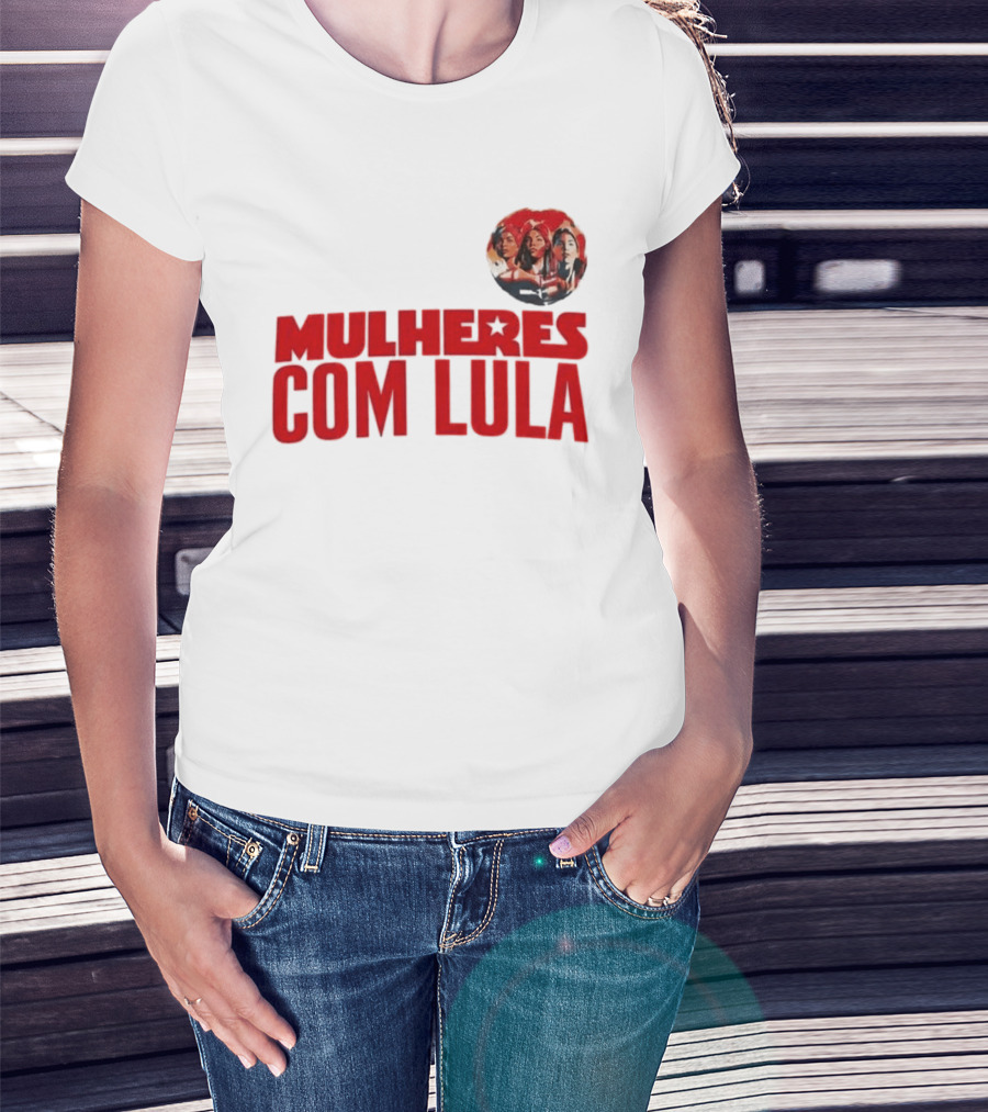 Mulheres Com Lula Olívia Santana T-Shirt