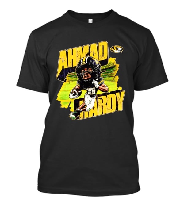 Missouri Tigers Football Ahmad Hardy NCAA Caricature T-Shirt