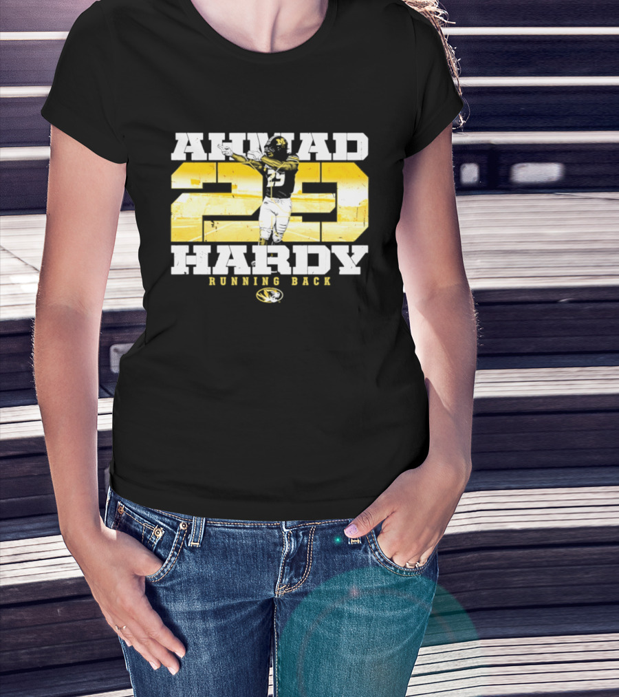 Ahmad 20 Hardy Running Back Missouri Tigers Football NCAA T-Shirt