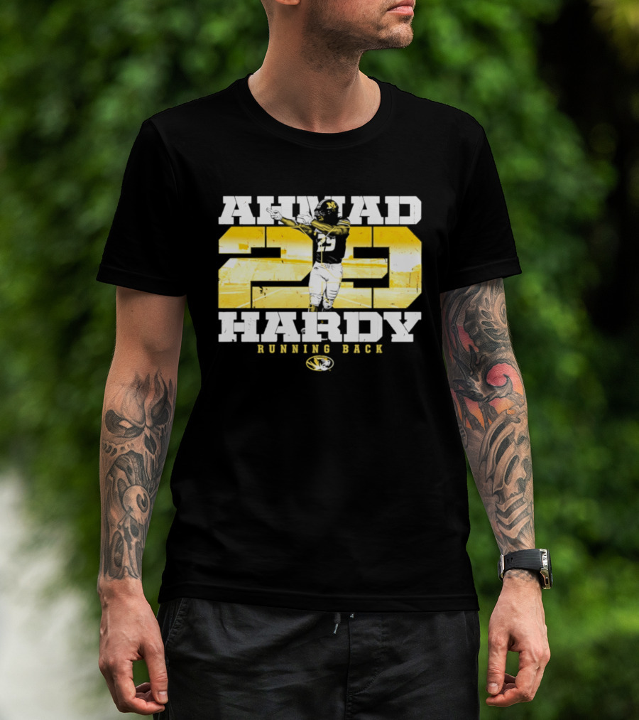 Ahmad 20 Hardy Running Back Missouri Tigers Football NCAA T-Shirt