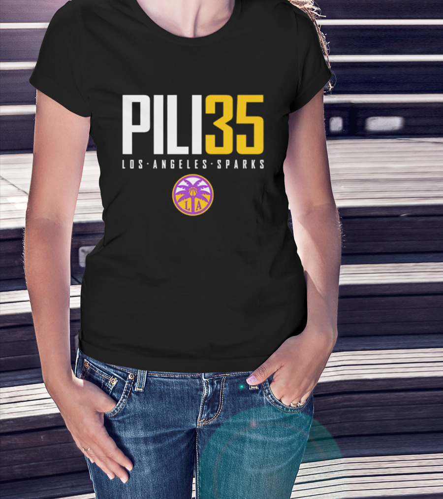 Pili 35 Los Angeles Sparks WNBA Basketball Team T-Shirt