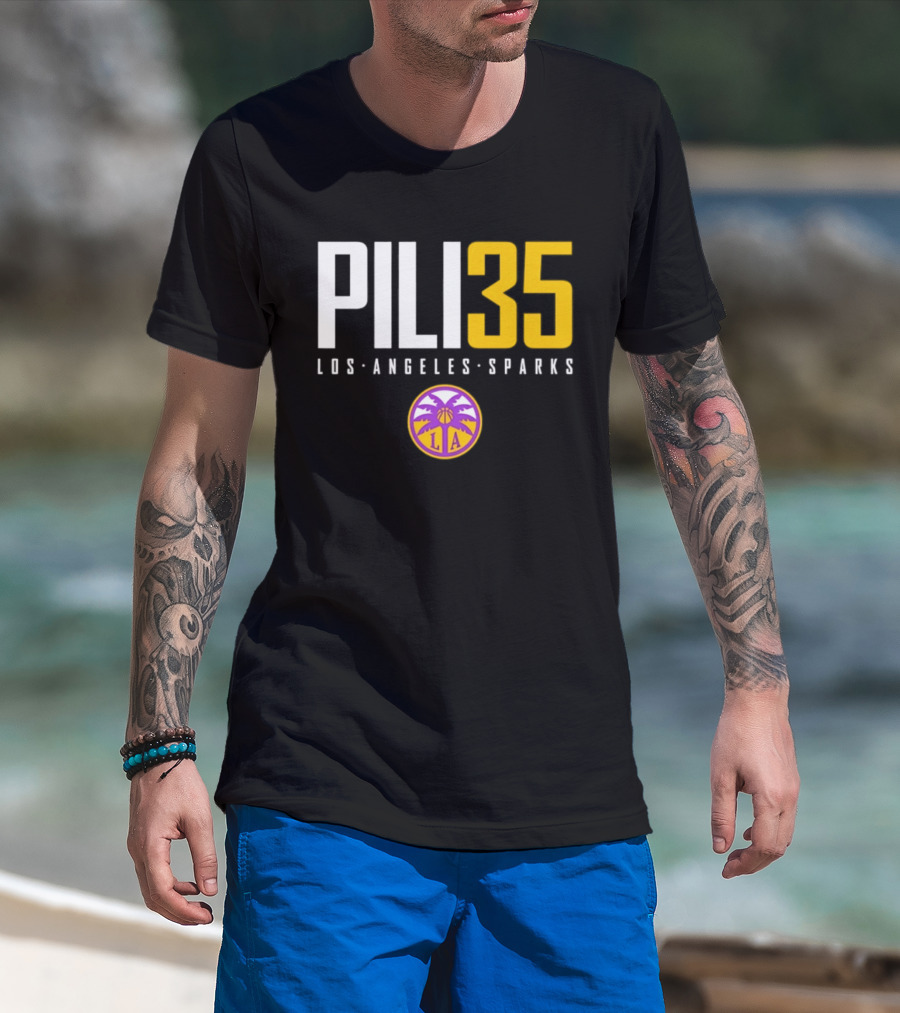 Pili 35 Los Angeles Sparks WNBA Basketball Team T-Shirt