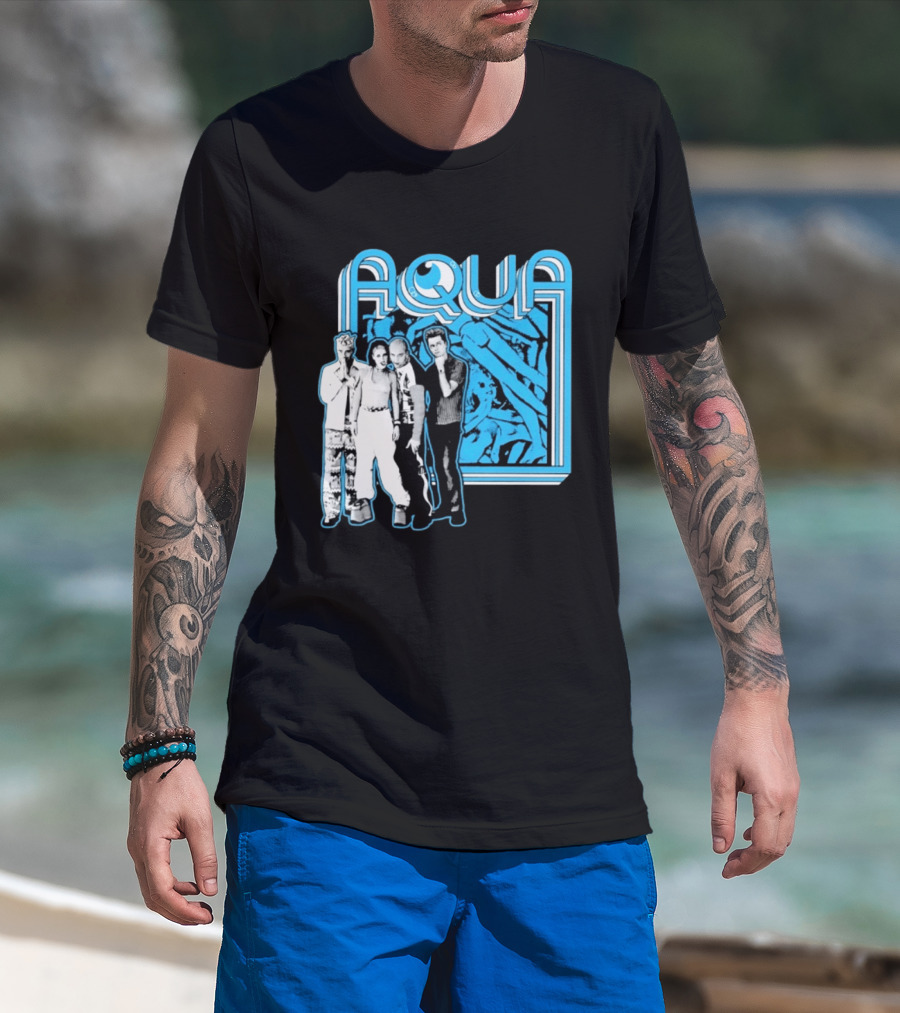 Aqua Band Members Barbie Girl 90s Pop Music Nostalgia T-Shirt