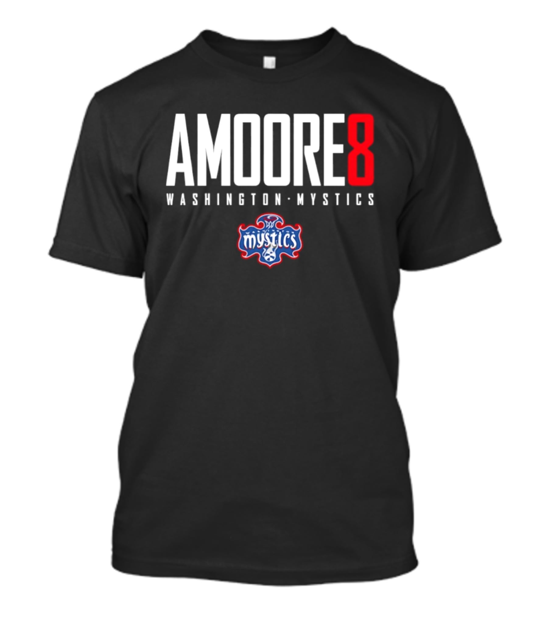 Amoore 8 Washington Mystics WNBA Mystics T-Shirt