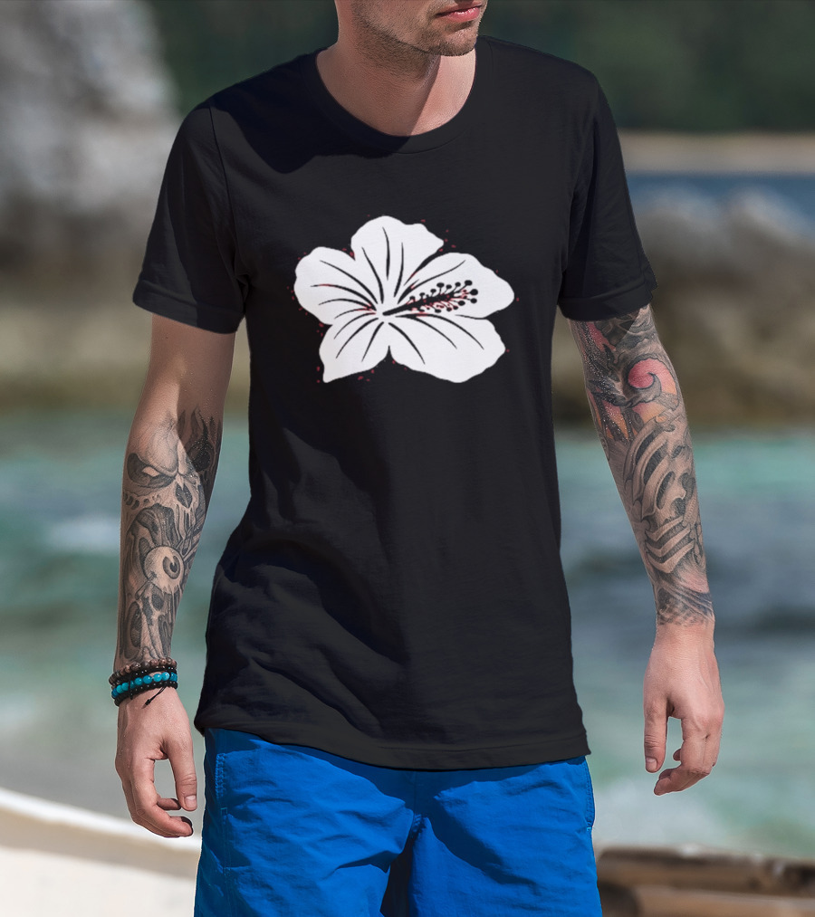 Below Deck Mediterranean Aesha Scott Hibiscus Flower T-Shirt