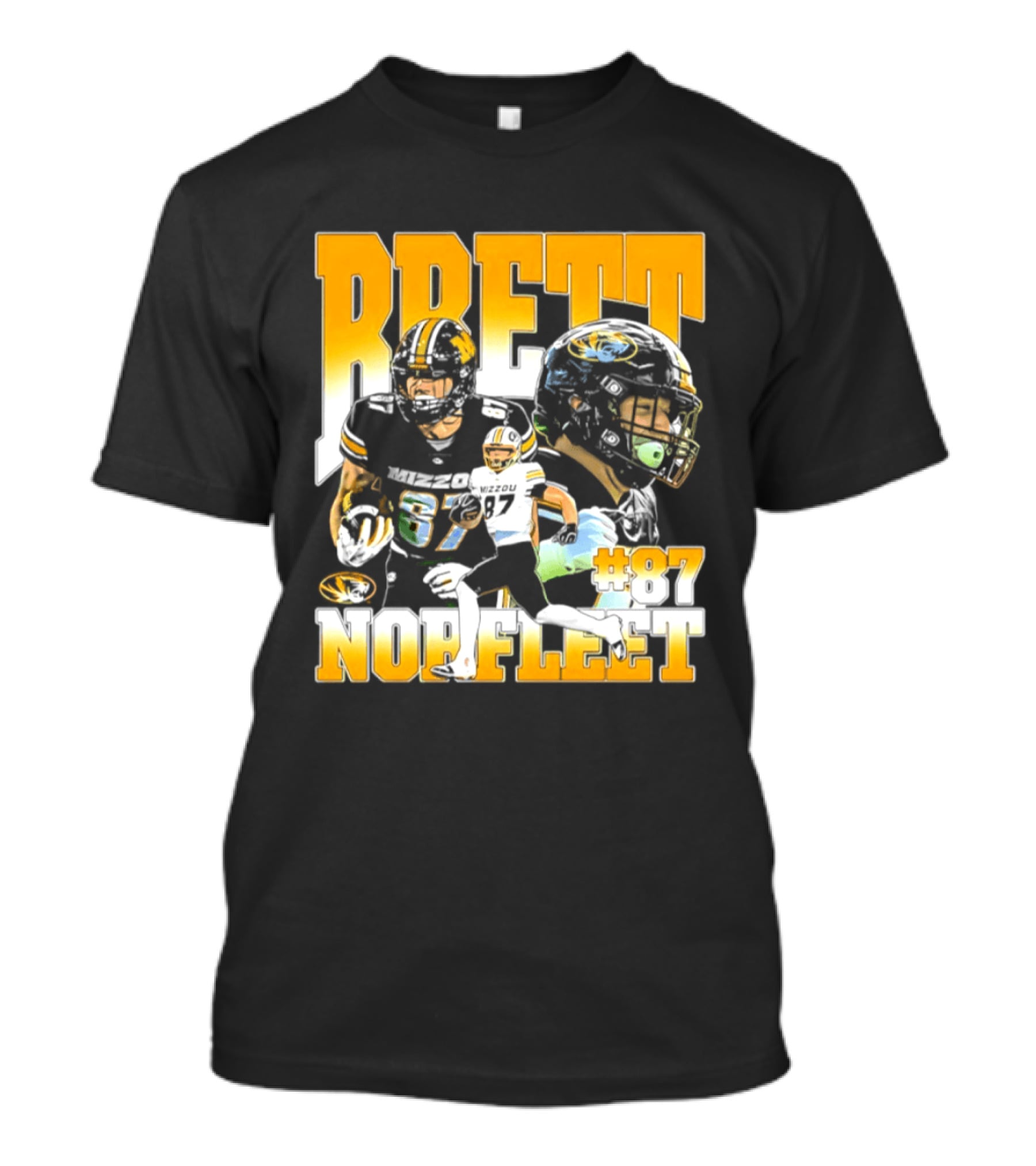 Brett Norfleet #87 Missouri Tigers Football NCAA T-Shirt