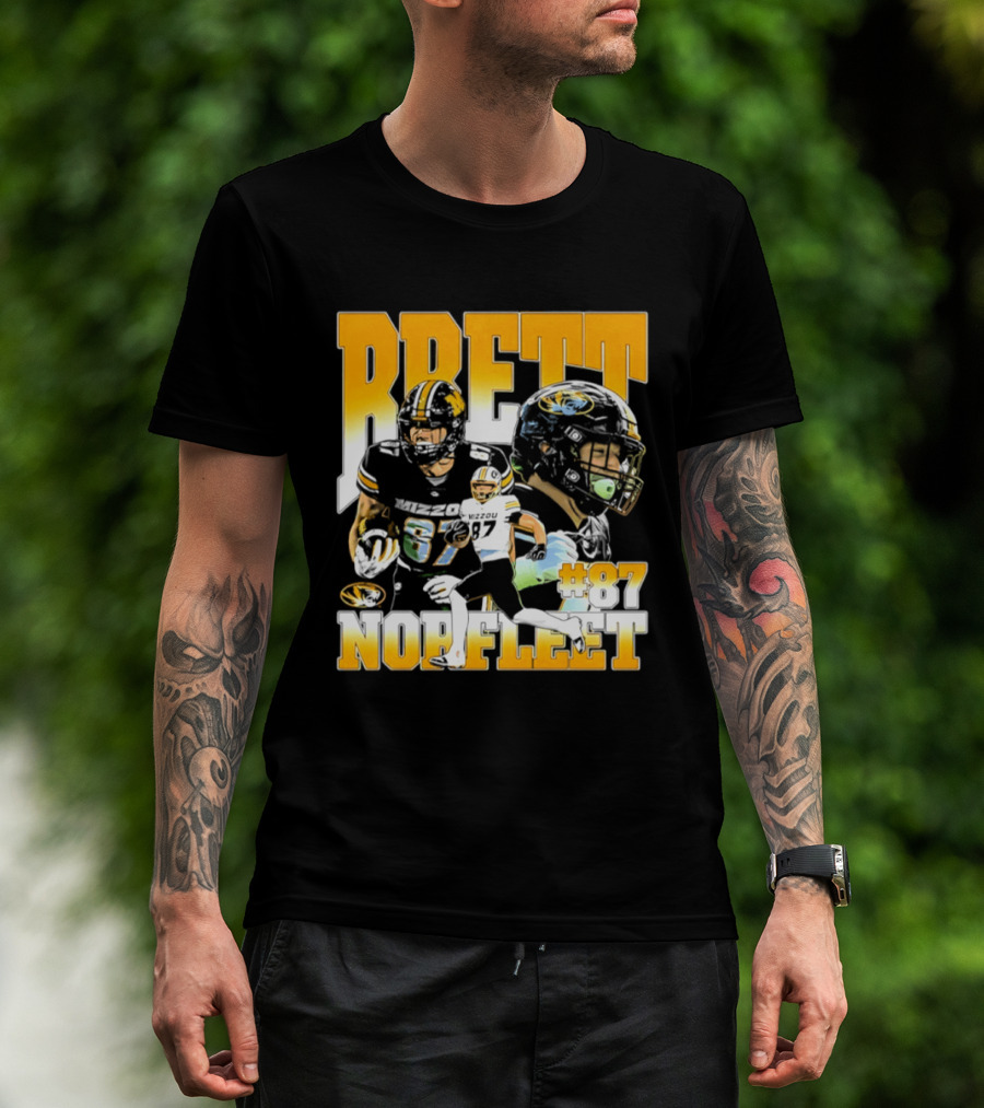 Brett Norfleet #87 Missouri Tigers Football NCAA T-Shirt
