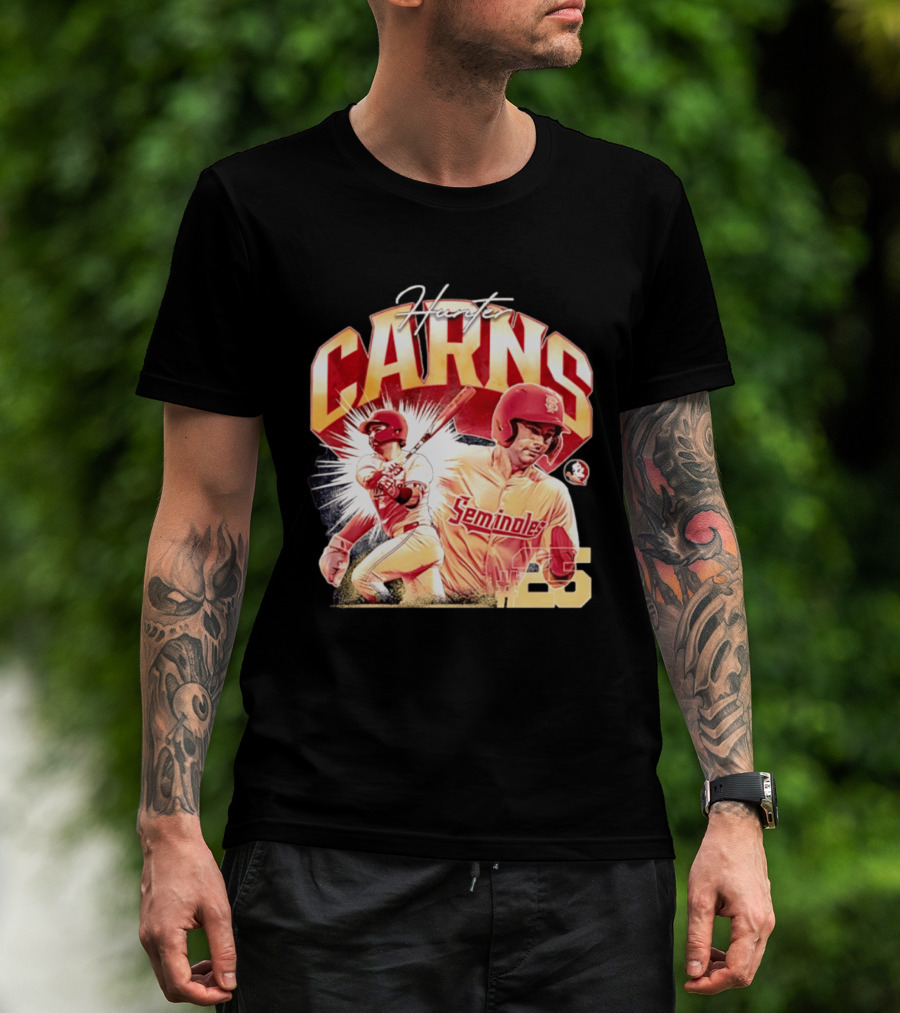 Hunter Carns Seminoles Baseball Florida State NCAA Player 25 T-Shirt