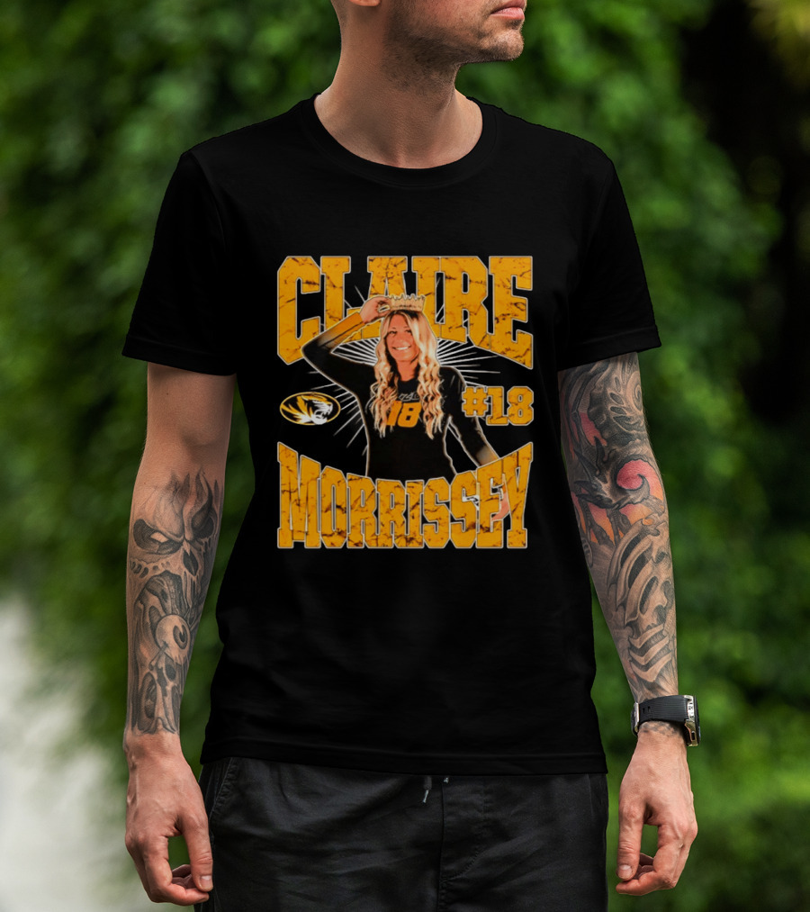 Claire Morrissey Missouri Tigers Volleyball #18 NCAA T-Shirt