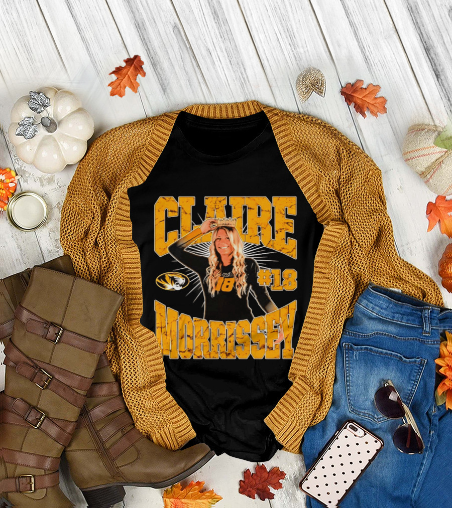 Claire Morrissey Missouri Tigers Volleyball #18 NCAA T-Shirt