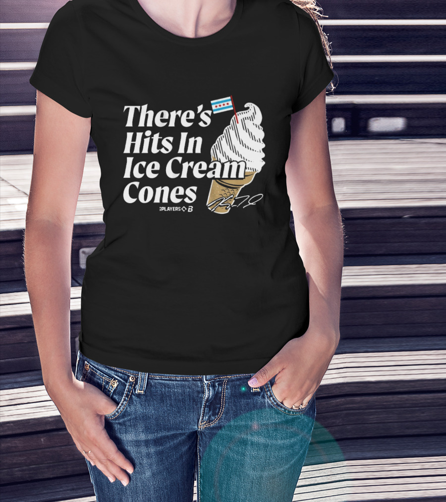 There's Hits In Ice Cream Cones Kyle Teel Player B Chicago Flag T-Shirt