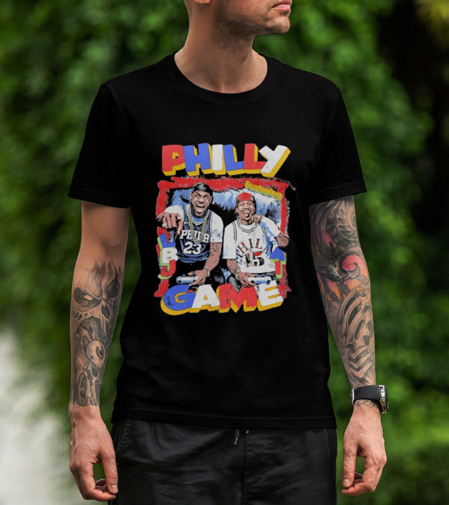 Philly Game Featuring AI And LBJ 23 15 T-Shirt