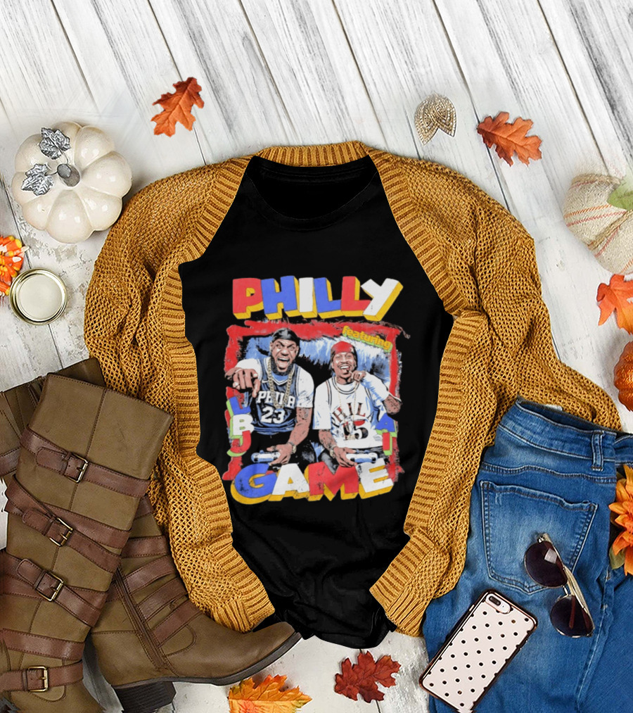 Philly Game Featuring AI And LBJ 23 15 T-Shirt