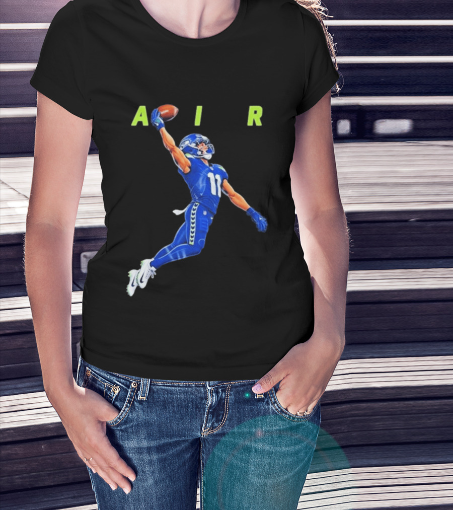 Seattle Seahawks No 11 Air Football Player Leap T-Shirt