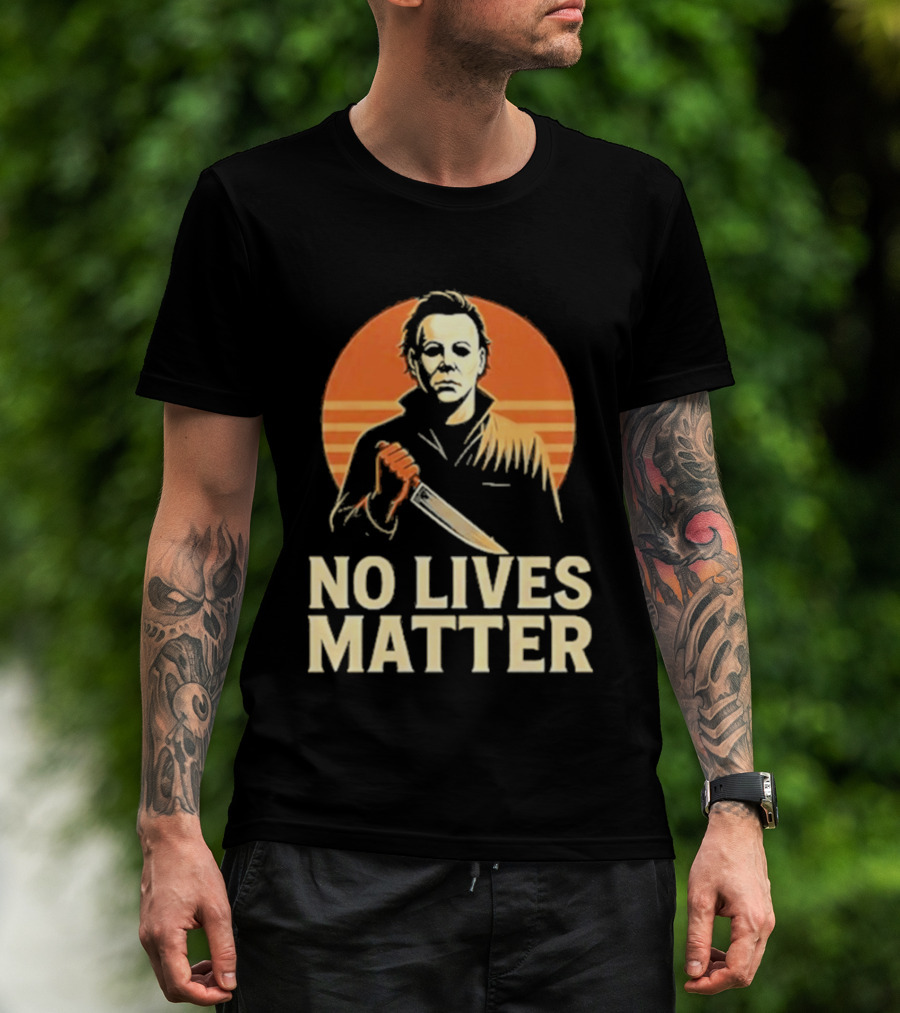 Michael Myers No Lives Matter Halloween Vintage Knife T-Shirt