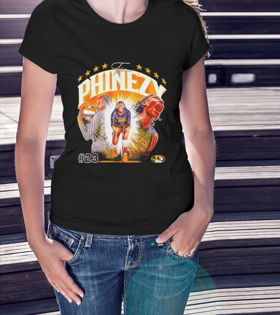 Tia Phinezy Missouri Tigers Volleyball NCAA #23 Mizzou Tiger T-Shirt
