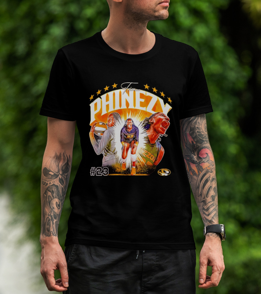 Tia Phinezy Missouri Tigers Volleyball NCAA #23 Mizzou Tiger T-Shirt