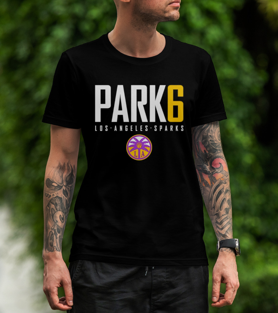 Park 6 Los Angeles Sparks WNBA Basketball T-Shirt