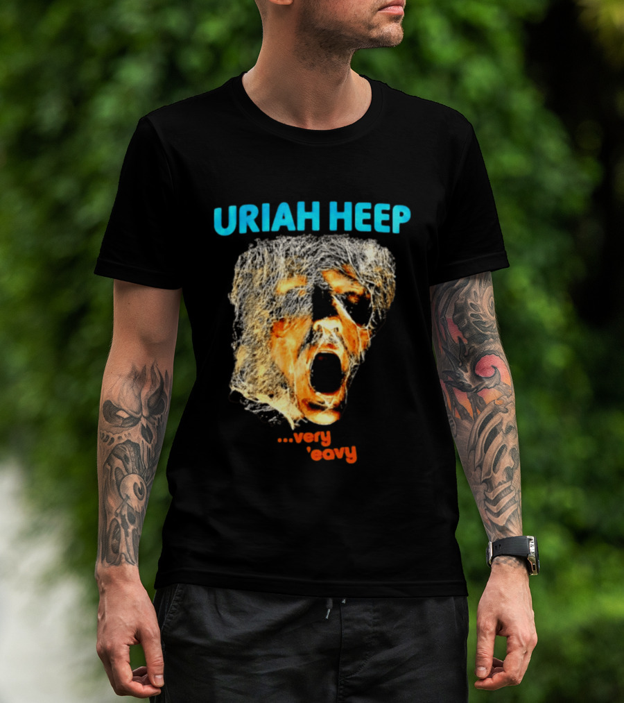 Uriah Heep Very 'Eavy Album Cover Art Hard Rock Music T-Shirt