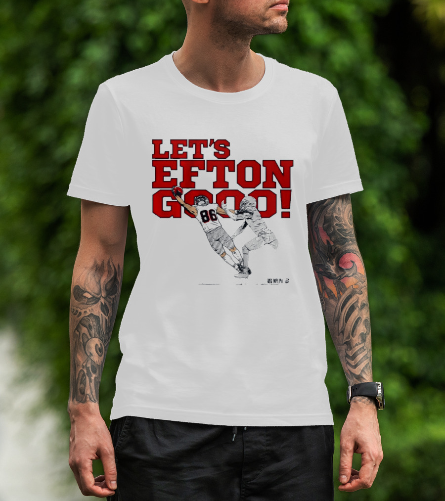 LET'S EFTON GO 88 Football Action Sports T-Shirt