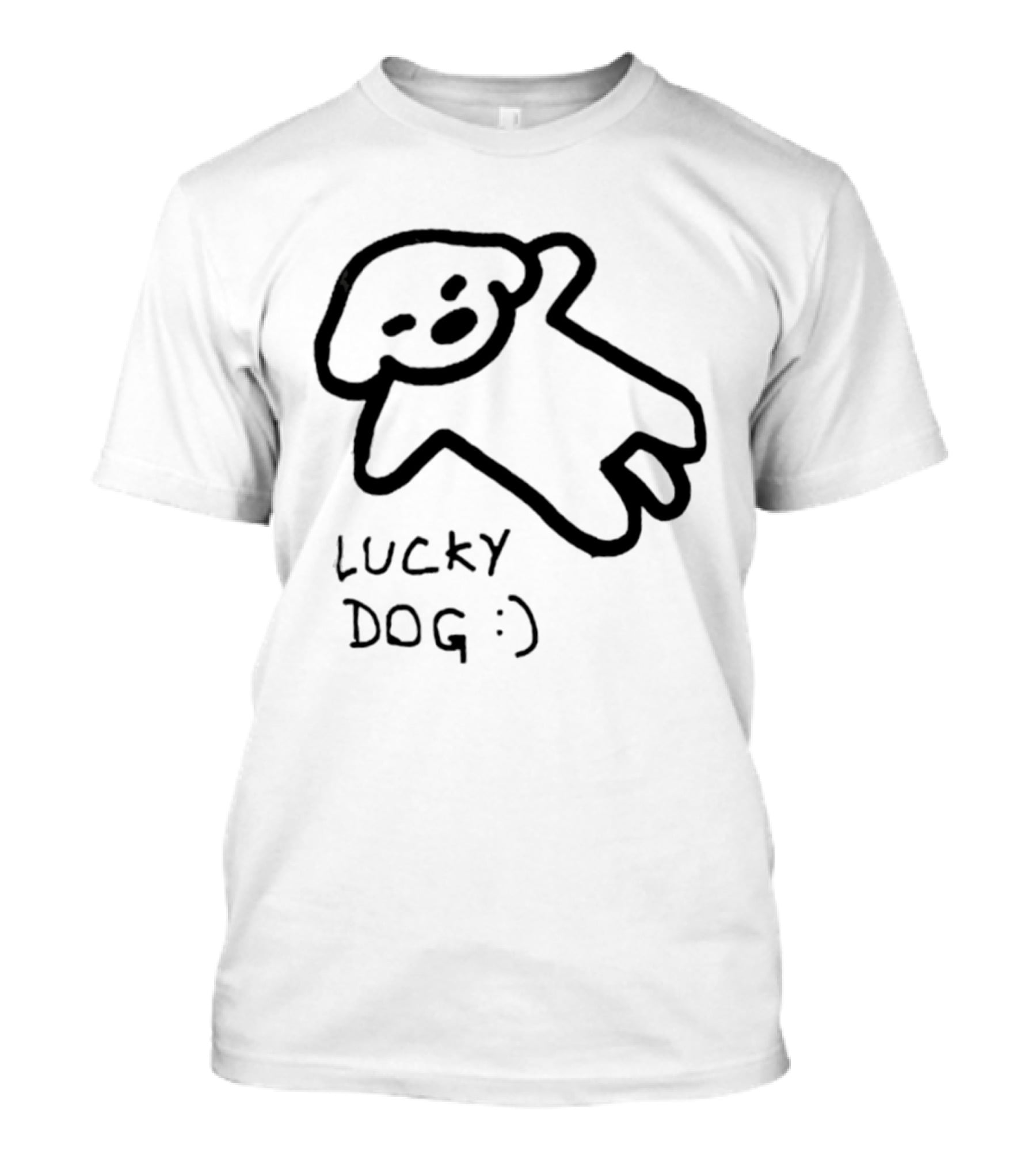 Lucky Dog Puppy Wholesome :) Sketch T-Shirt