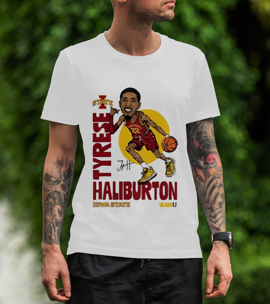 Tyrese Haliburton Iowa State Cyclones Basketball Caricature 22 T-Shirt