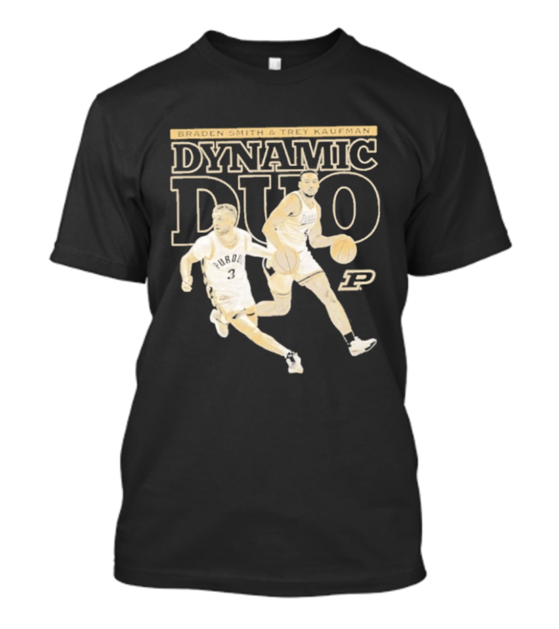 Braden Smith Trey Kaufman Dynamic Duo Purdue Boilermakers NCAA Basketball T-Shirt