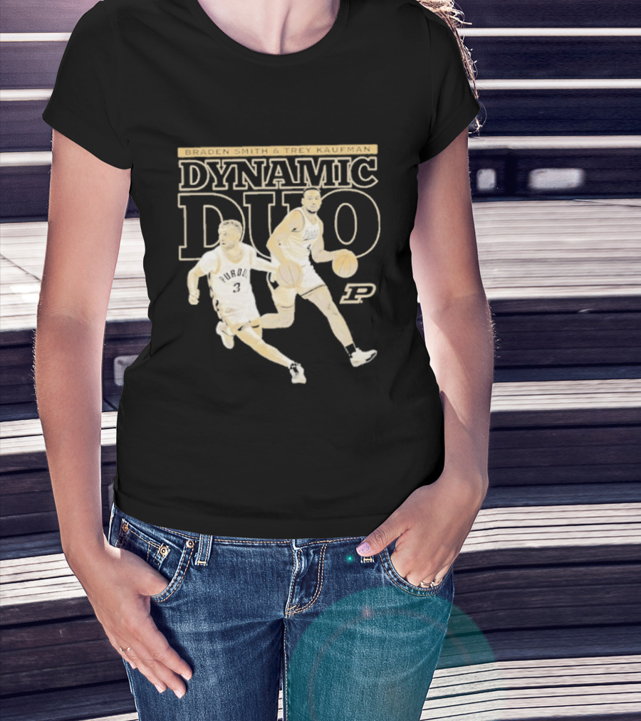 Braden Smith Trey Kaufman Dynamic Duo Purdue Boilermakers NCAA Basketball T-Shirt
