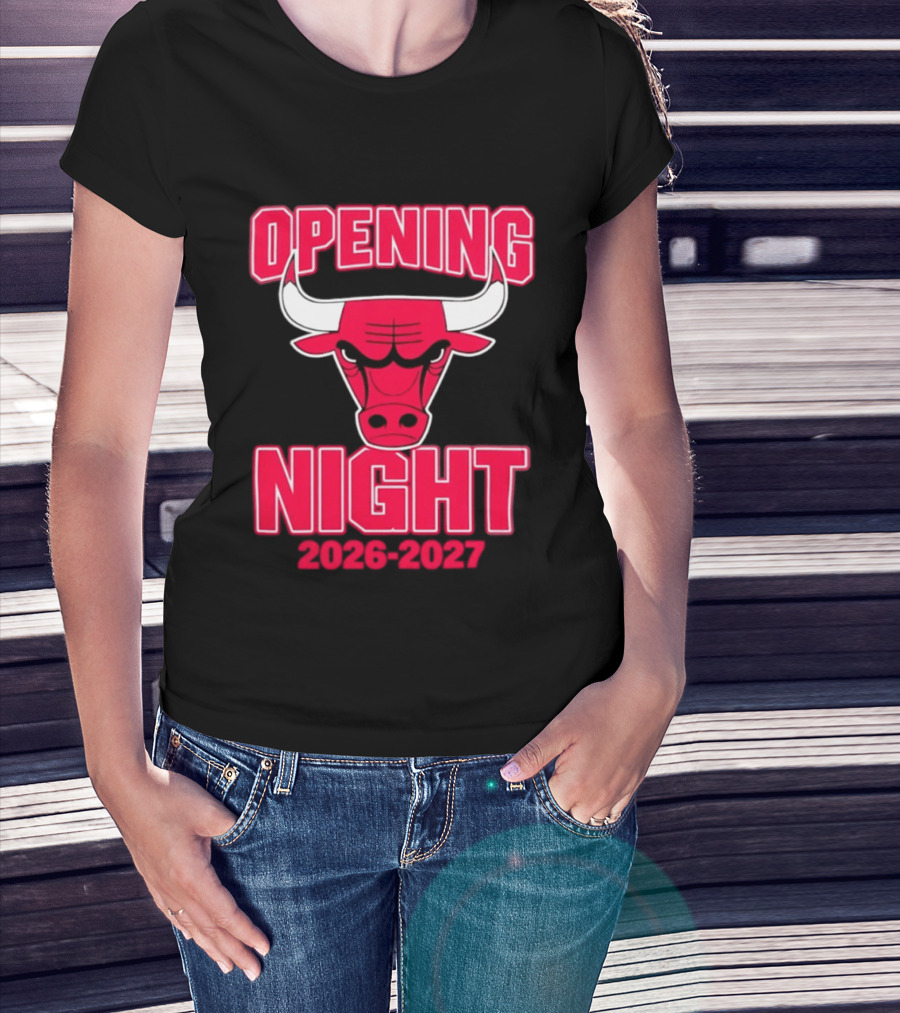 Chicago Bulls Opening Night 2026 2027 NBA T-Shirt
