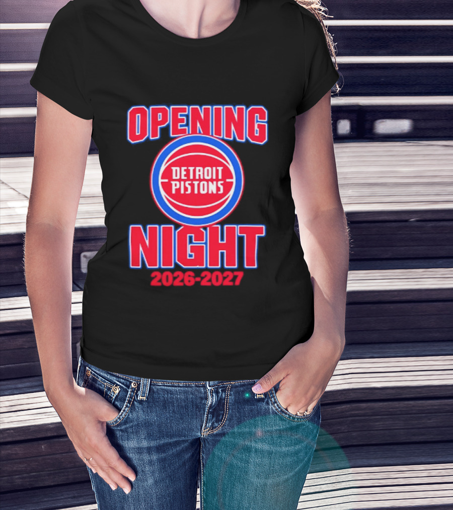 Detroit Pistons Opening Night 2026 2027 NBA Event T-Shirt