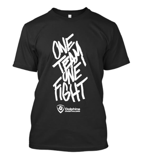 Dolphins One Team One Fight Crucial Catch NFL Fan Support T-Shirt