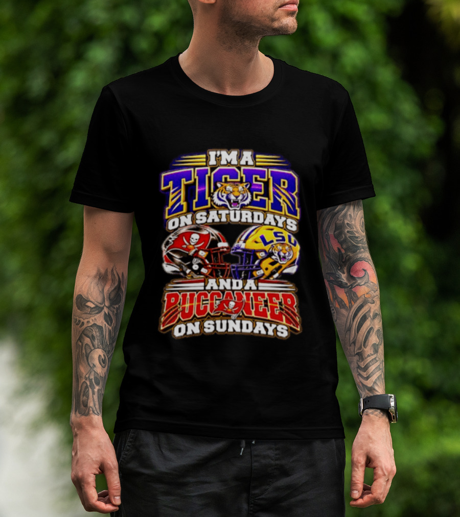 I'm A Tiger On Saturdays And A Buccaneer On Sundays T-Shirt